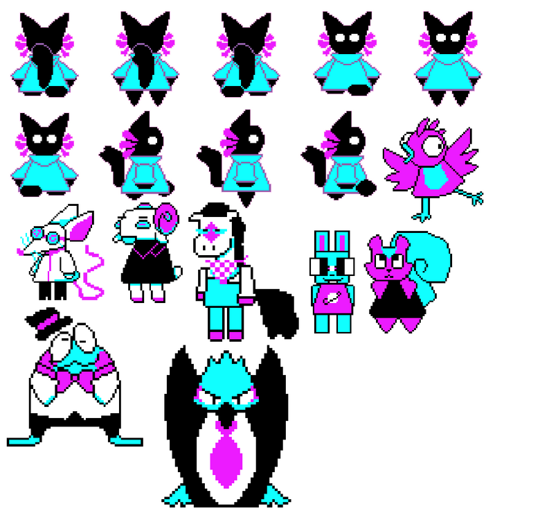Sprite sheet for film